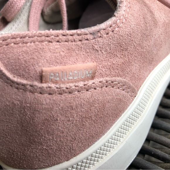 NWOT Palladium women’s rose blush pink sneakers. Size 8 - Picture 5 of 8